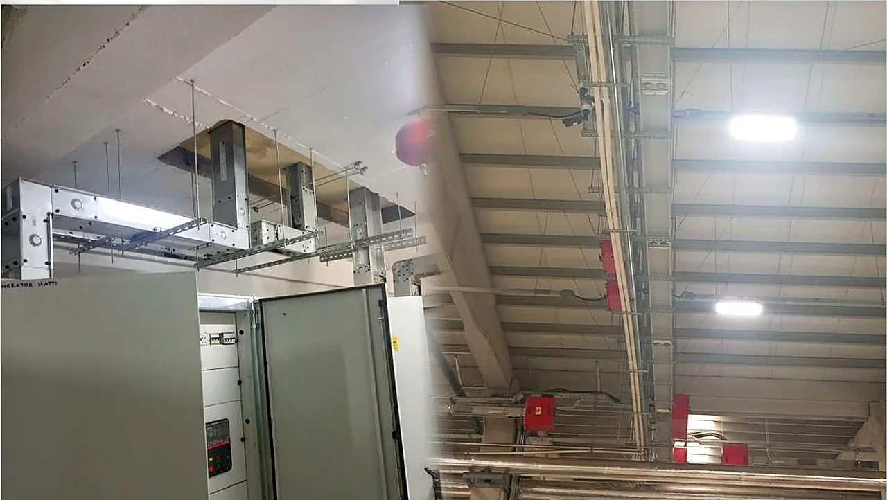 Erapan Erbaa fabrikasında pano, busbar ve fabrika içi güç dağıtım sistemi uygulaması.